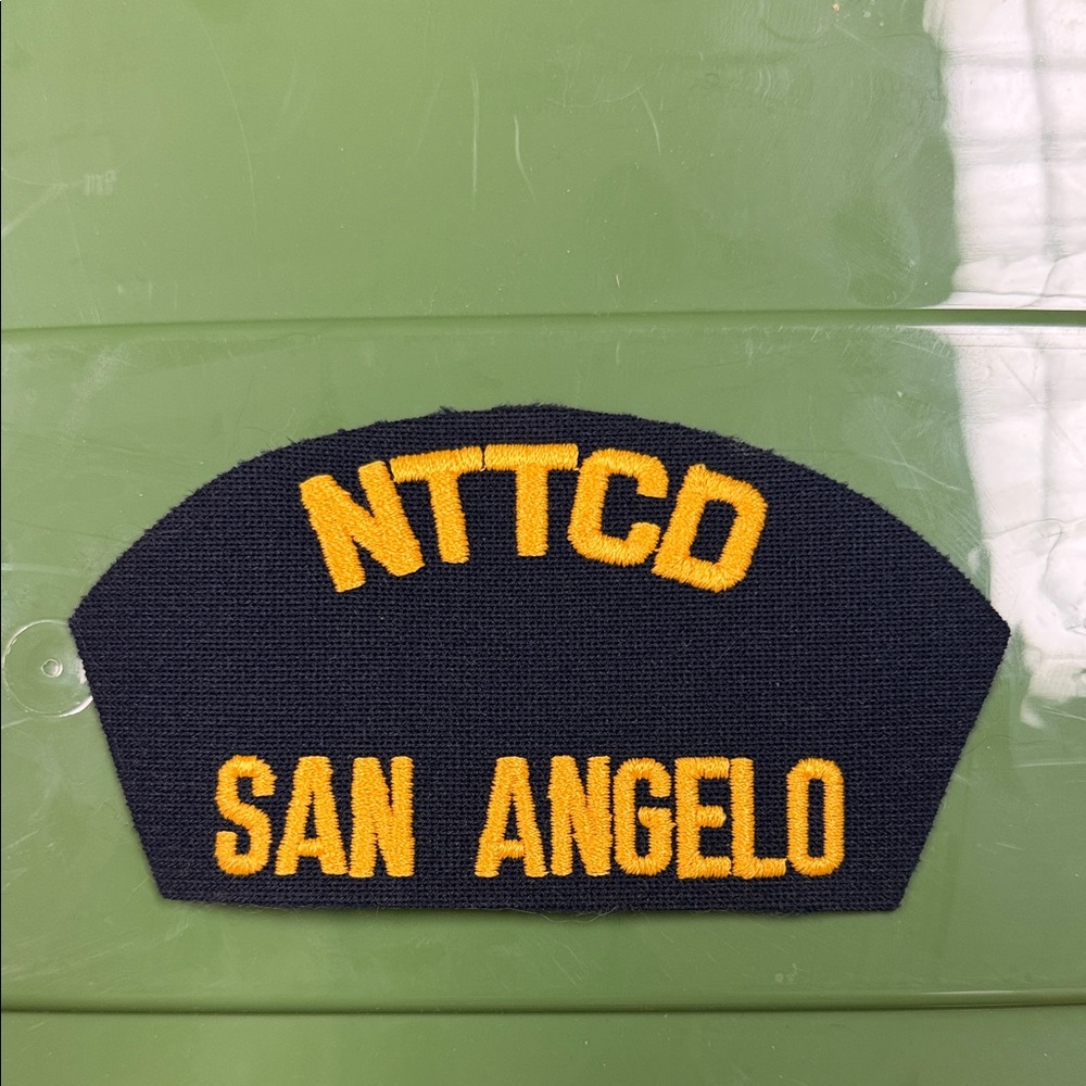 Navy blue and Gold NTTCD embroidered Naval Patch